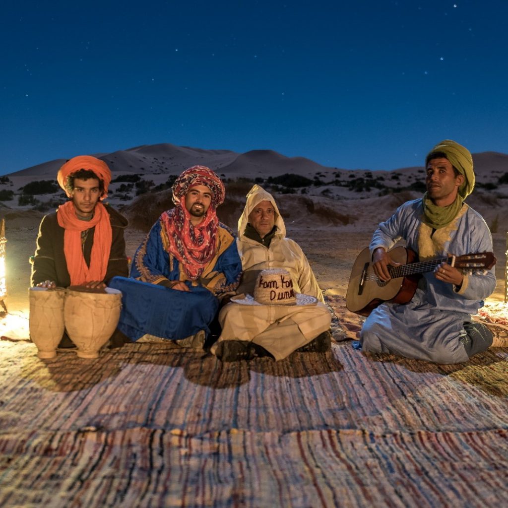 Autentic people Bereber in the Sahara of Morocco